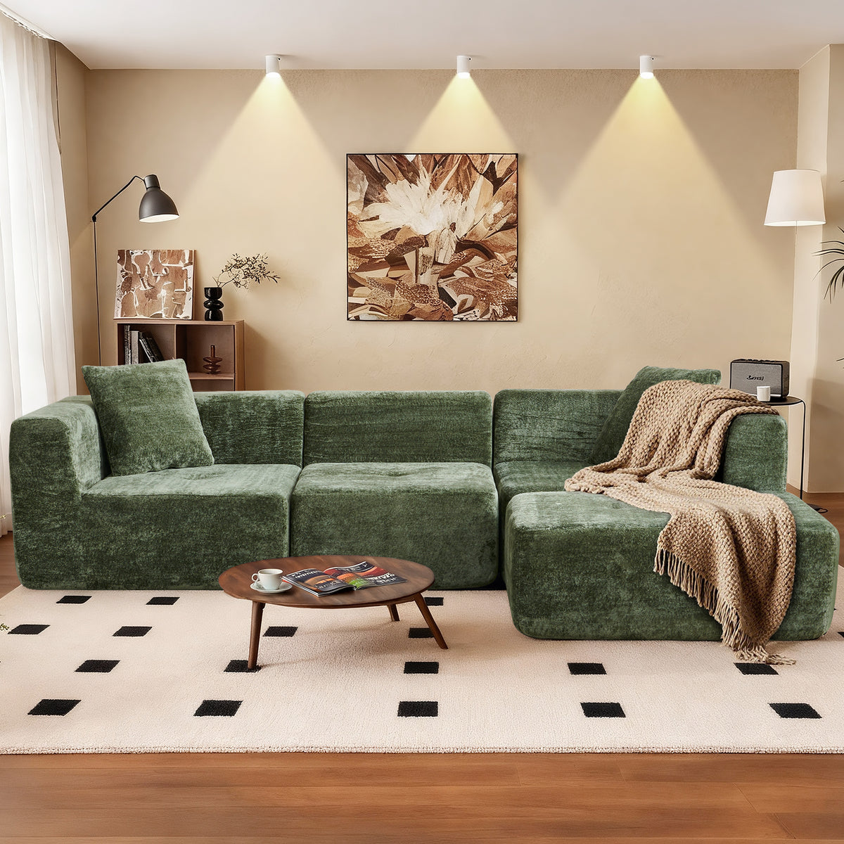 108" Modular Sectional Sofa L-Shape Chaise