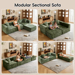 108" Modular Sectional Sofa L-Shape Chaise
