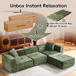 108" Modular Sectional Sofa L-Shape Chaise