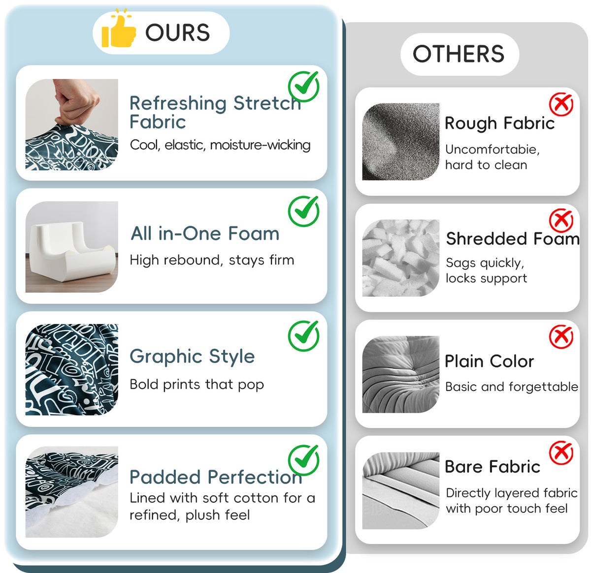 AIMSTYTO Bean Bag Chair