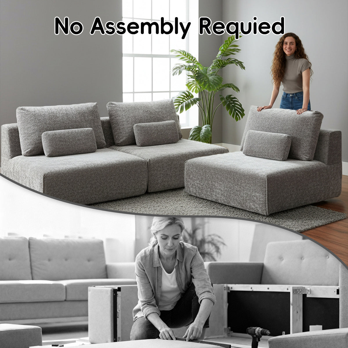AIMSTYTO Modular Sectional Sofa Couch