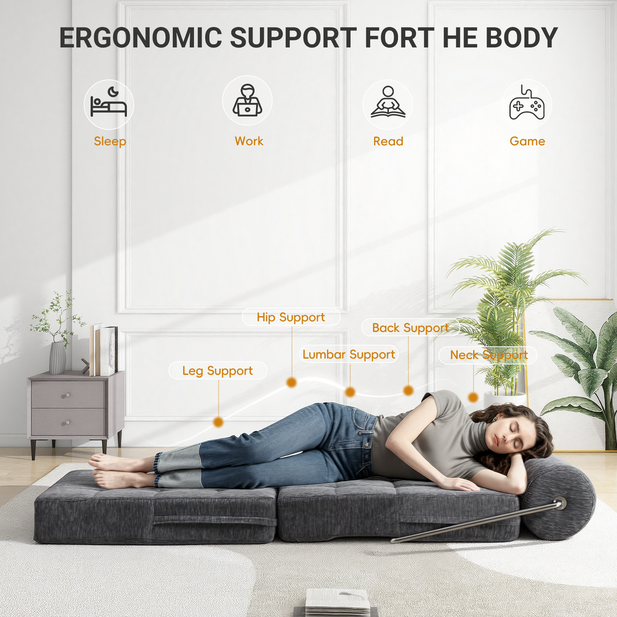 4-in-1 Folding Sofa Bed