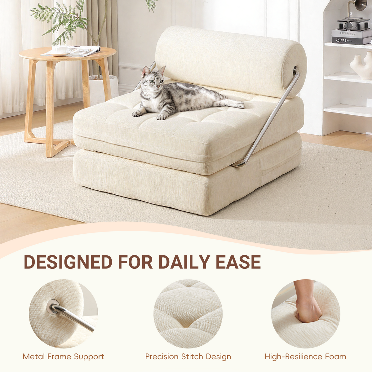 4-in-1 Folding Sofa Bed