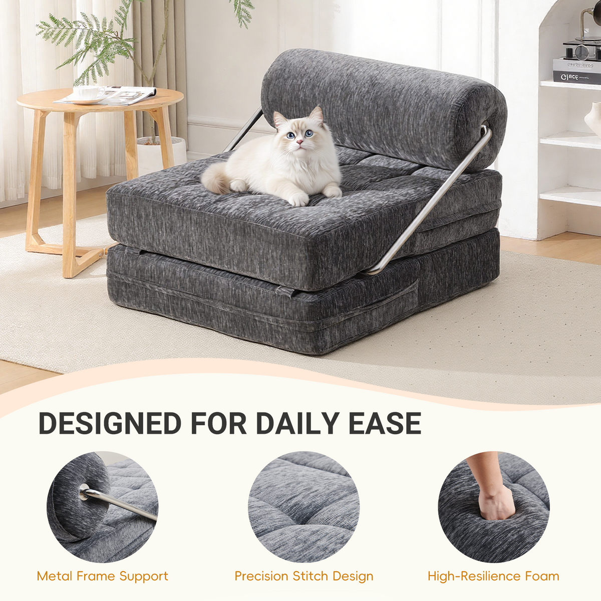4-in-1 Folding Sofa Bed