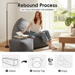 Cloud Bean Bag Chair with Ottoman for Adults