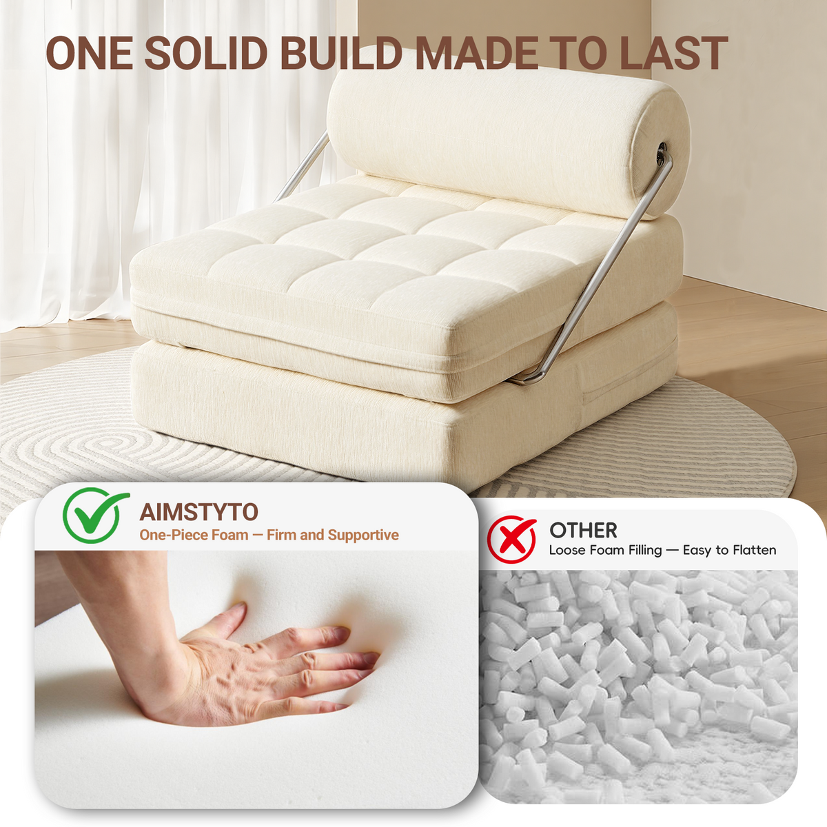4-in-1 Folding Sofa Bed
